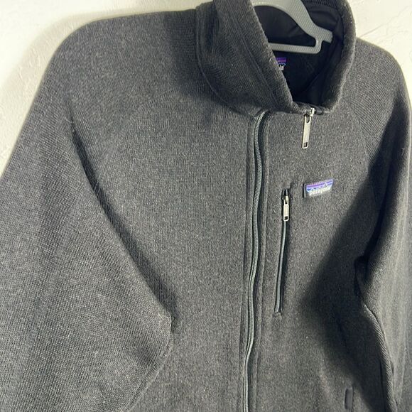 🔥🔥 PATAGONIA Black Designer Full-Zip Fleece Jacket Men Size LARGE - EXCELLENT - Picture 6 of 11